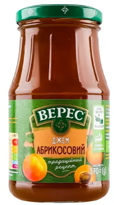 Джем Верес абрикосовий 370 г